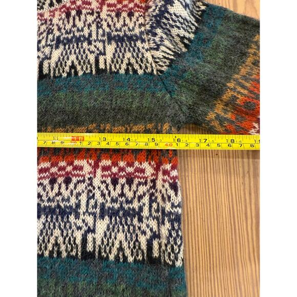 Leo Paressi 100% Alpaca Multiocolor Cardigan Made in Peru‎ XS - Picture 4 of 5